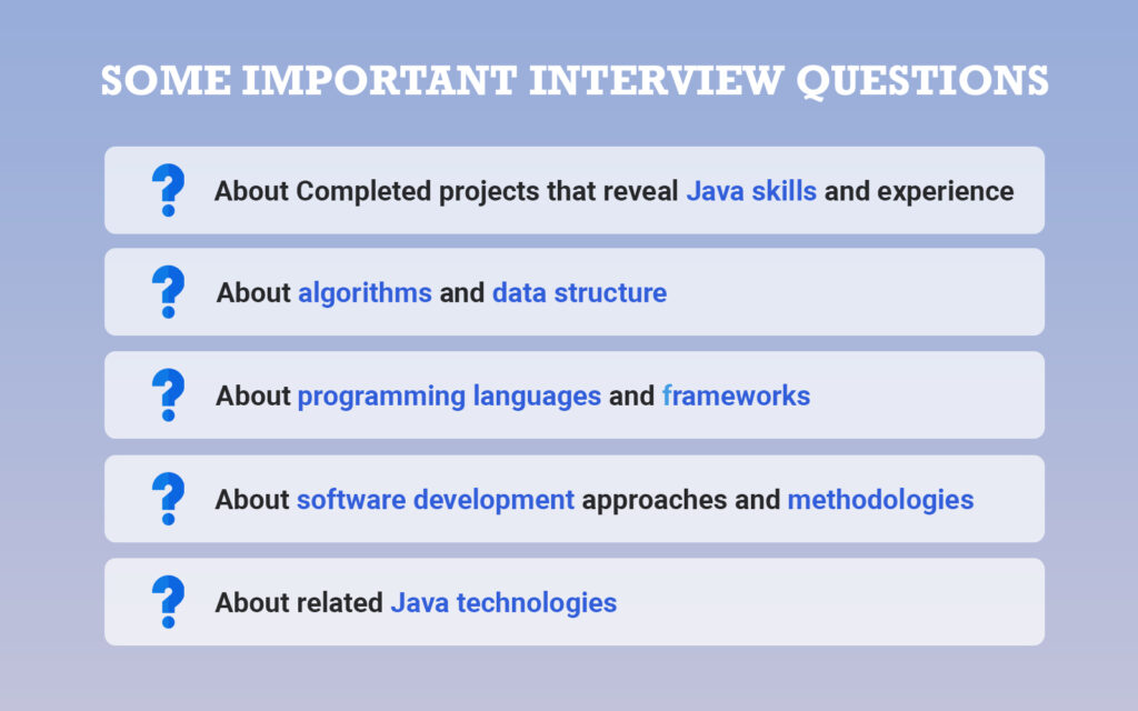 important interview questions to ask your Java developer