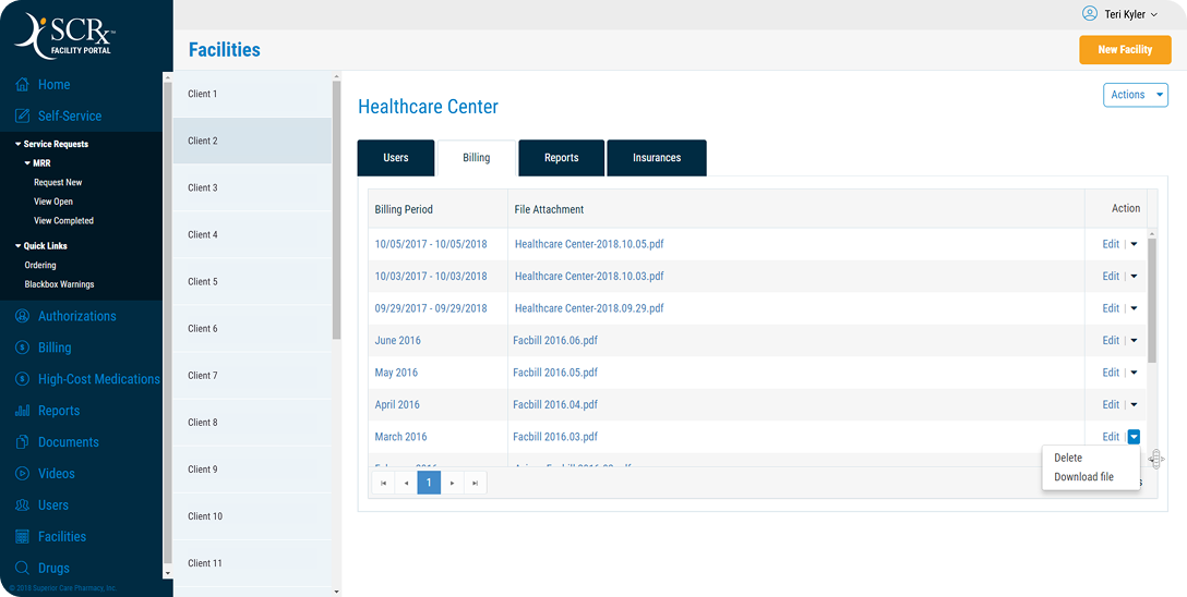 SCRx Pharmacy project screenshot