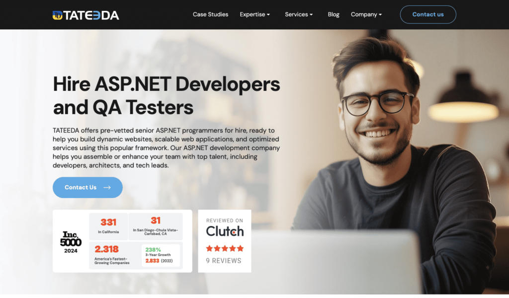 TATEEDA custom ASP.NET development company review 