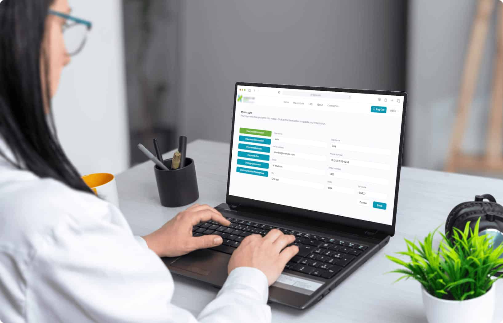 Patient Payment Portal Used by Client